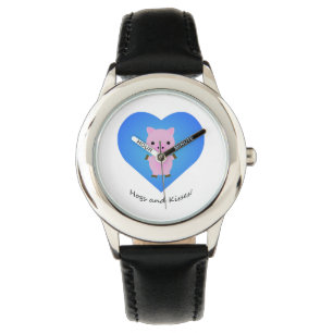 Hogs and Kisses Pig Armbanduhr