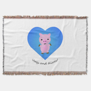 Hogs and Kisses Pig Decke