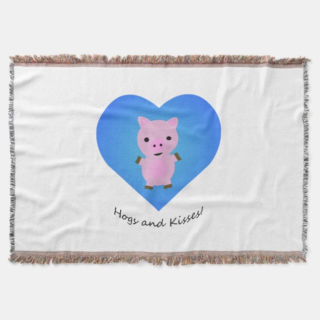 Hogs and Kisses Pig Decke (Vorderseite)