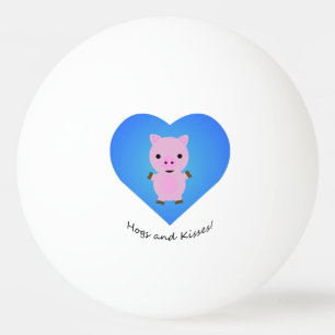 Hogs and Kisses Pig Tischtennisball