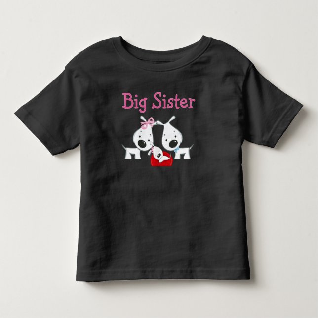 Hogs Big Sister Kleinkind T-shirt (Vorderseite)