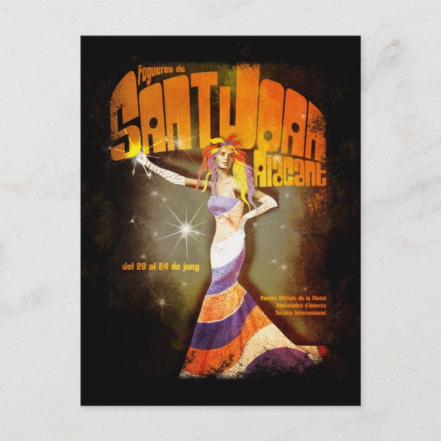 Hogueras de San Juan Alicante Postkarte (Vorderseite)