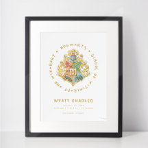 HOGWARTS™ Baby-Geburtsstatistikposter