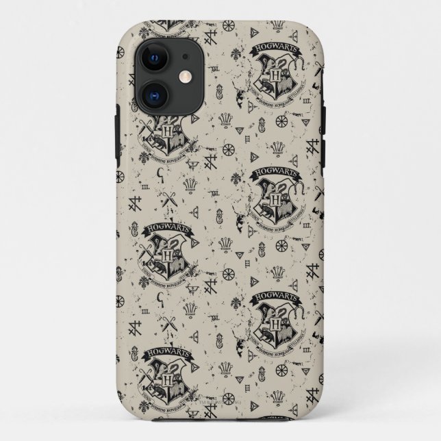 HOGWARTS™ Beige Muster Case-Mate iPhone Hülle (Rückseite)