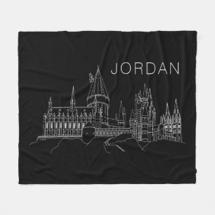 HOGWARTS™ CASTLE-Kontur Fleecedecke