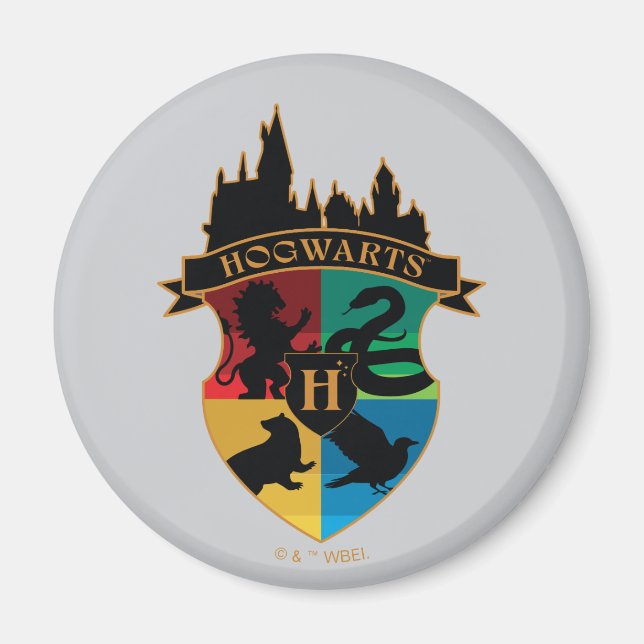 HOGWARTS™ Castle Wappen Haus Stolz Abzeichen Magnet (Vorne)