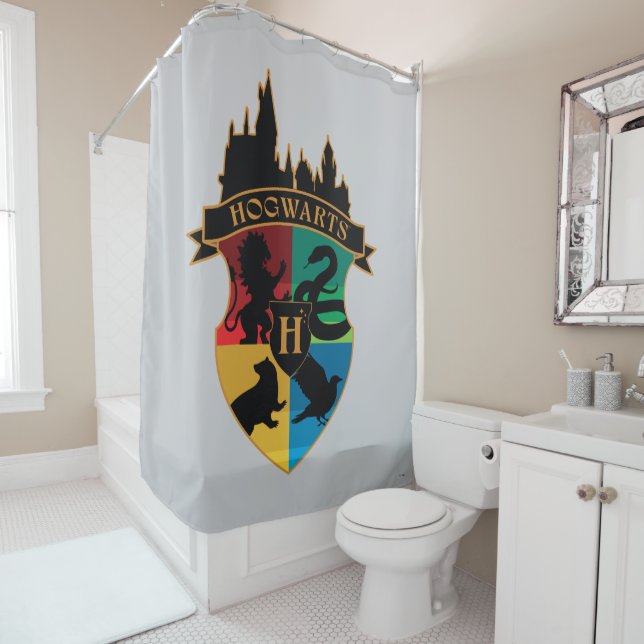 HOGWARTS™ Castle Wappen House Pride Abzeichen Duschvorhang (Beispiel)