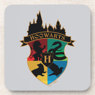 HOGWARTS™ Castle Wappen House Pride Abzeichen Getränkeuntersetzer