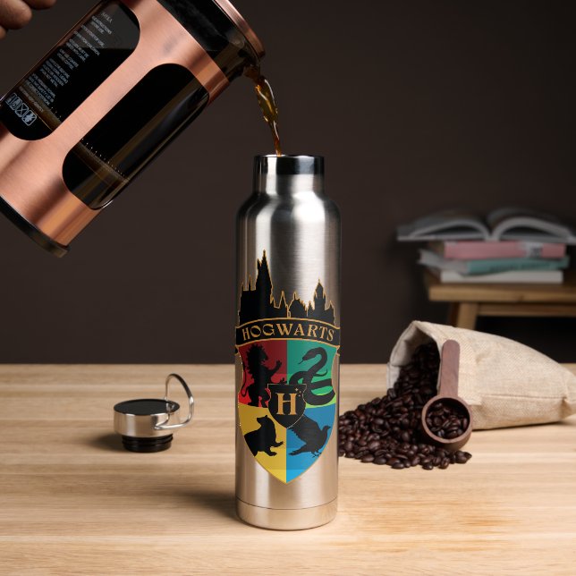 HOGWARTS™ Castle Wappen House Pride Abzeichen Trinkflasche (Kaffee)