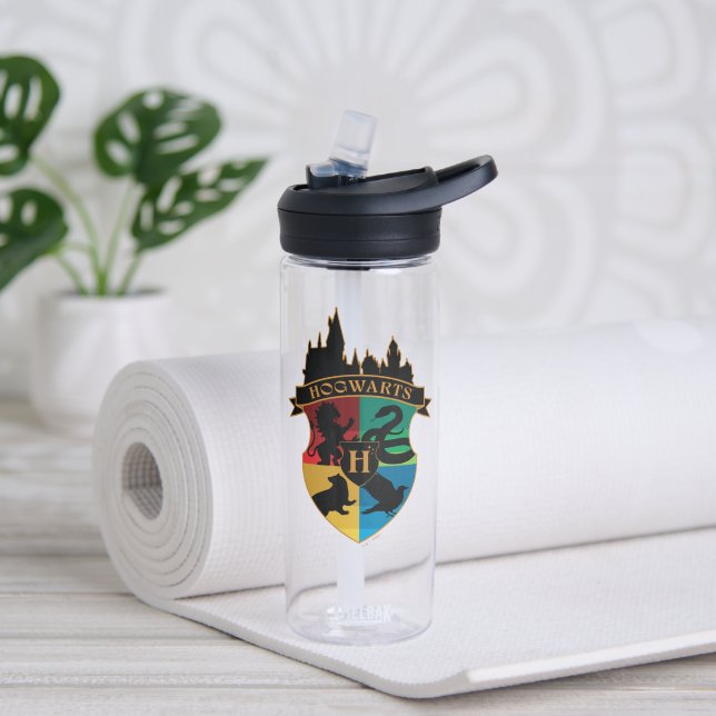 HOGWARTS™ Castle Wappen House Pride Abzeichen Trinkflasche (Yoga)