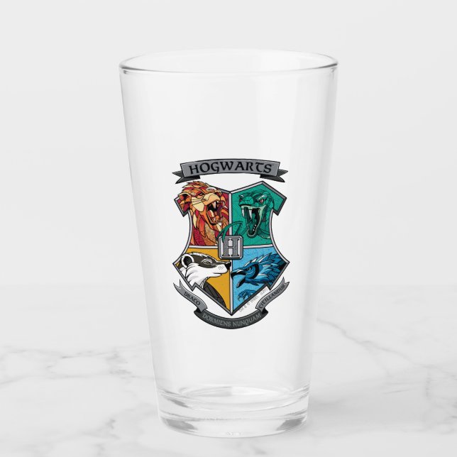 HOGWARTS™ Crosshatched Glas (Vorderseite)