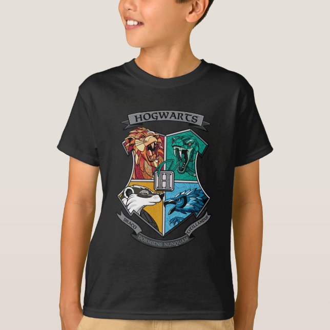HOGWARTS™ Crosshatched T-Shirt (Vorderseite)
