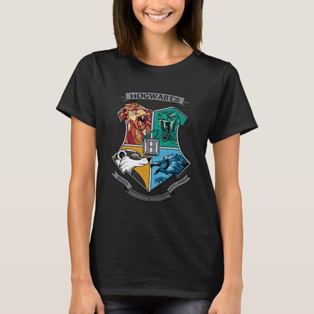HOGWARTS™ Crosshatched T-Shirt (Vorderseite)