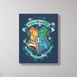 HOGWARTS™ Florale Krone Leinwanddruck