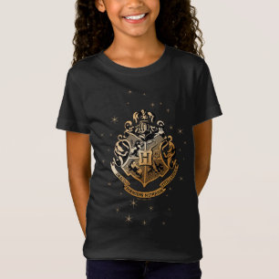 HOGWARTS™ Glänzendes Goldenes Wappen T-Shirt