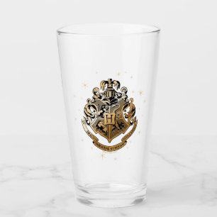 HOGWARTS™ Goldenes Wappen Glas