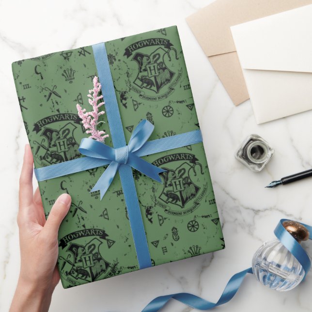 HOGWARTS™ Green Pattern Geschenkpapier (Schenken)