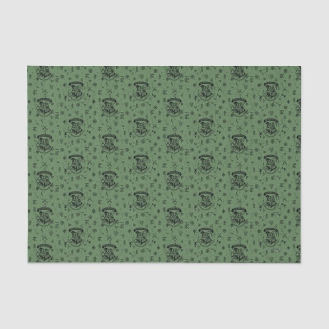 HOGWARTS™ Green Pattern Seidenpapier (Vorderseite)