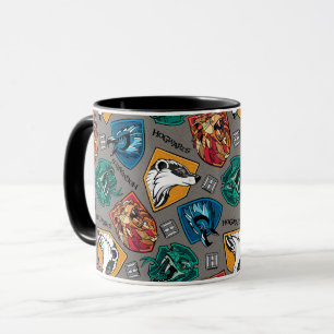 HOGWARTS™ Häuser mit Kreuzschraffurmuster Tasse
