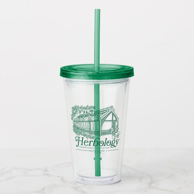 HOGWARTS™ Herbology Greenhouse Acryltrinkbecher (Vorderseite)