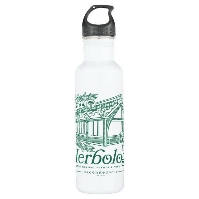 HOGWARTS™ Herbology Greenhouse Edelstahlflasche (Vorderseite)