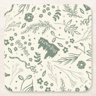 HOGWARTS™ Herbology Magic Pattern Rechteckiger Pappuntersetzer