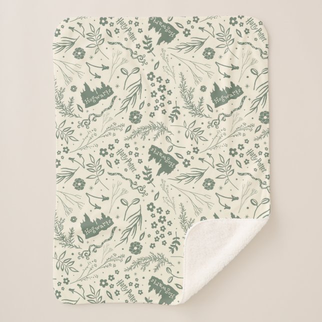 HOGWARTS™ Herbology Magic Pattern Sherpadecke (Vorderseite)