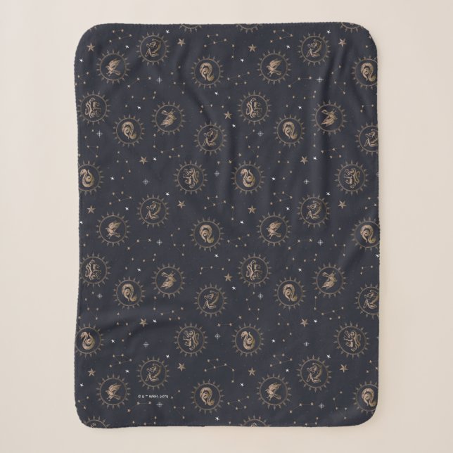 Hogwarts House Wappen Constellation Pattern Sherpadecke (Vorderseite)
