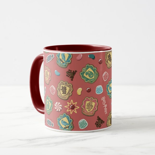 HOGWARTS™ Houses Holiday Cookies Muster Tasse (Vorderseite Links)