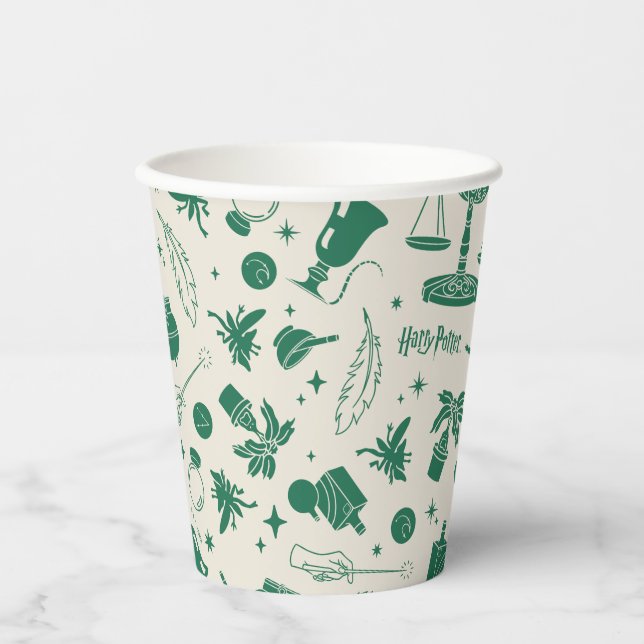 HOGWARTS™ Klassenmuster Pappbecher (Vorderseite)