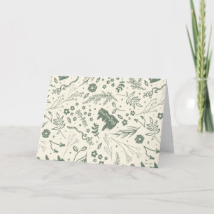 HOGWARTS™ Kräuterkunde-Magie-Muster Karte