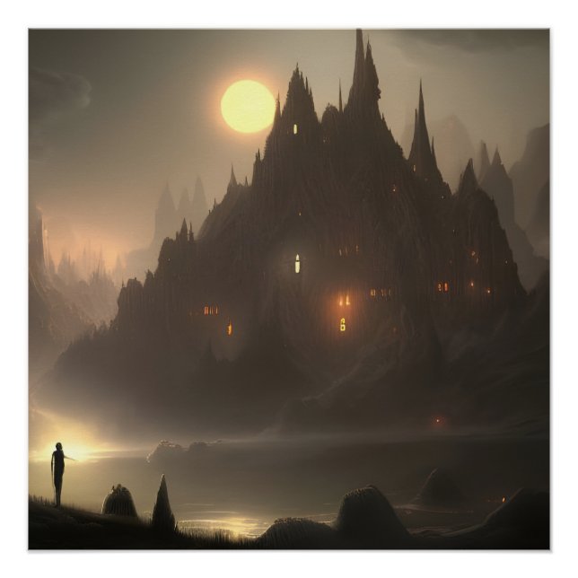 Hogwarts-Leinwand inspiriert Poster (Vorderseite)