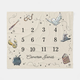 HOGWARTS™ Monatlicher Meilenstein Fleecedecke