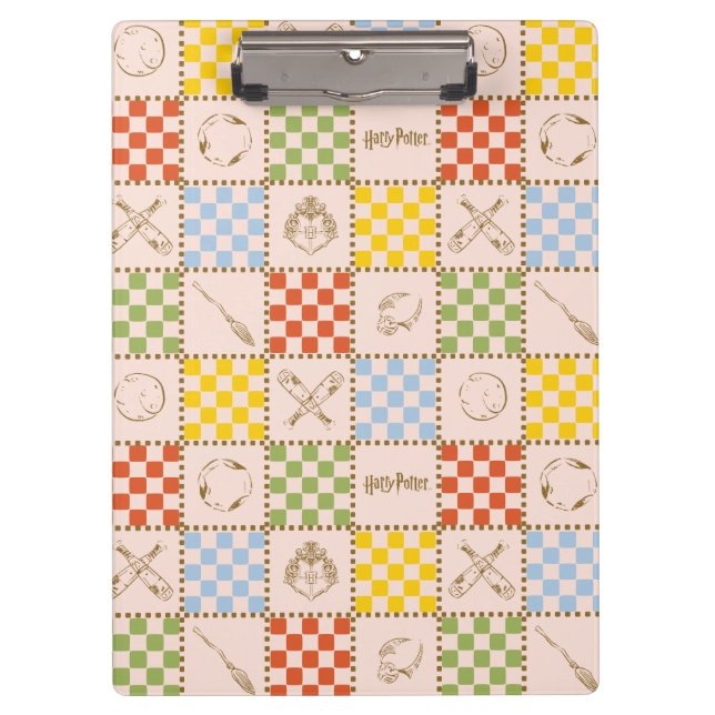 HOGWARTS™ QUIDDITCH™ Team Checker Muster Klemmbrett (Vorderseite)