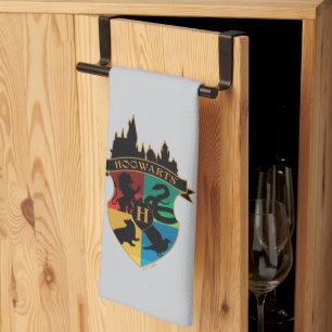 HOGWARTS™ Schloss-Wappen Haus-Stolz-Abzeichen Geschirrtuch