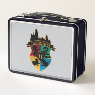 HOGWARTS™ Schloss-Wappen-Haus-Stolz-Abzeichen Metall Brotdose