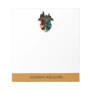 HOGWARTS™ Schloss-Wappen-Haus-Stolz-Abzeichen Notizblock