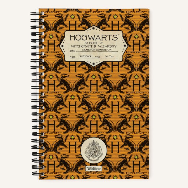 HOGWARTS™ School HUFFLEPUFF™ Class Notizbuch (Vorderseite)