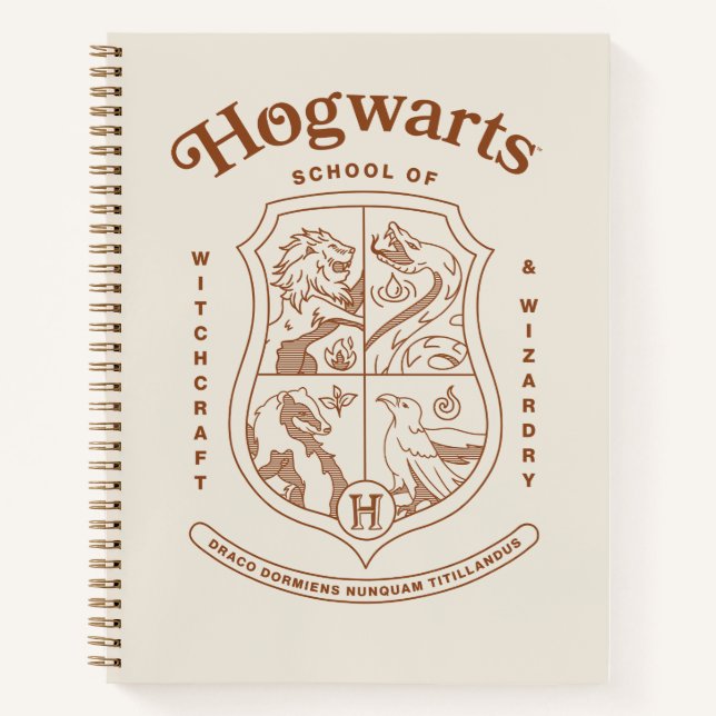 HOGWARTS™ School of Witchcraft and Wizardry Crest Notizbuch (Vorderseite)