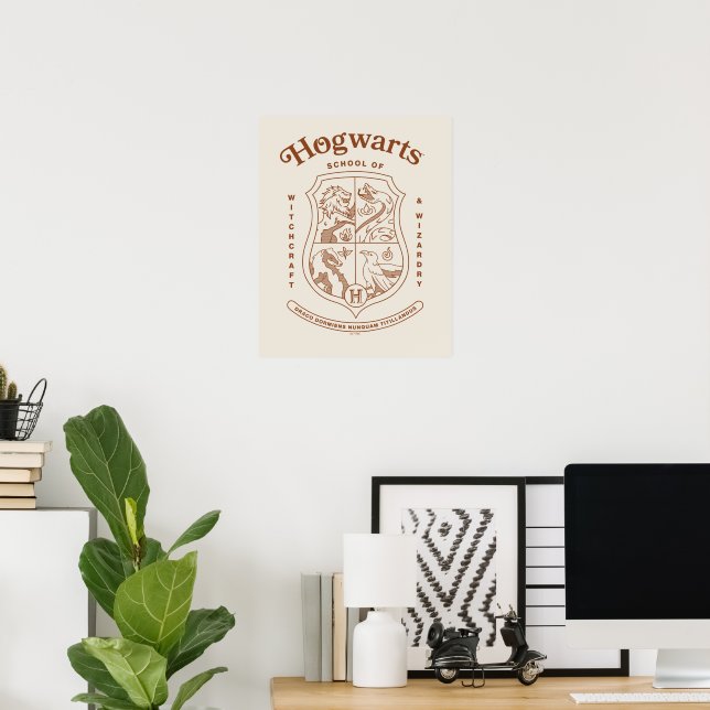 HOGWARTS™ School of Witchcraft and Wizardry Crest Poster (Heimbüro)