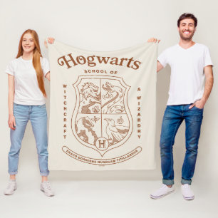 HOGWARTS™ Schule für Hexerei und Zauberei Wappen Fleecedecke