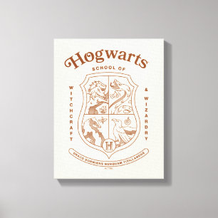 HOGWARTS™ Schule für Hexerei und Zauberei Wappen Leinwanddruck
