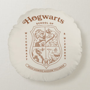 HOGWARTS™ Schule für Hexerei und Zauberei Wappen Rundes Kissen