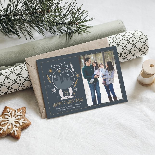 HOGWARTS™ Snow Globe | Glückliche Weihnachtseinlad Einladung (Von Creator hochgeladen)