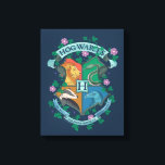HOGWARTS™ Wappen Leinwanddruck<br><div class="desc">HARRY POTTER™ | Karo aus dieser blumenreichen HOGWARTS™ Wappen Illustration!</div>