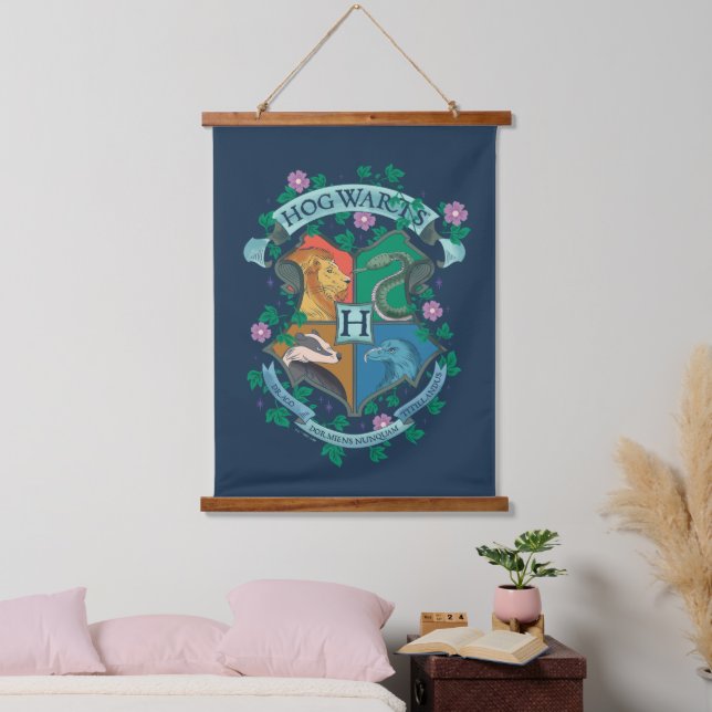 HOGWARTS™ Wappen Wandteppich Mit Holzrahmen (Schlafzimmer)