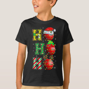 Hohabo Santa Elf Rentier Bowling Bylls und Christu T-Shirt