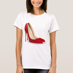 hohe Absätze rot T-Shirt