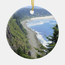 Hohe Ansicht von Oregon-Küste Keramik Ornament