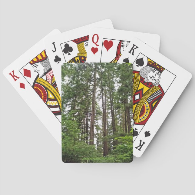 Hohe Baum-Spielkarten Spielkarten (Rückseite)